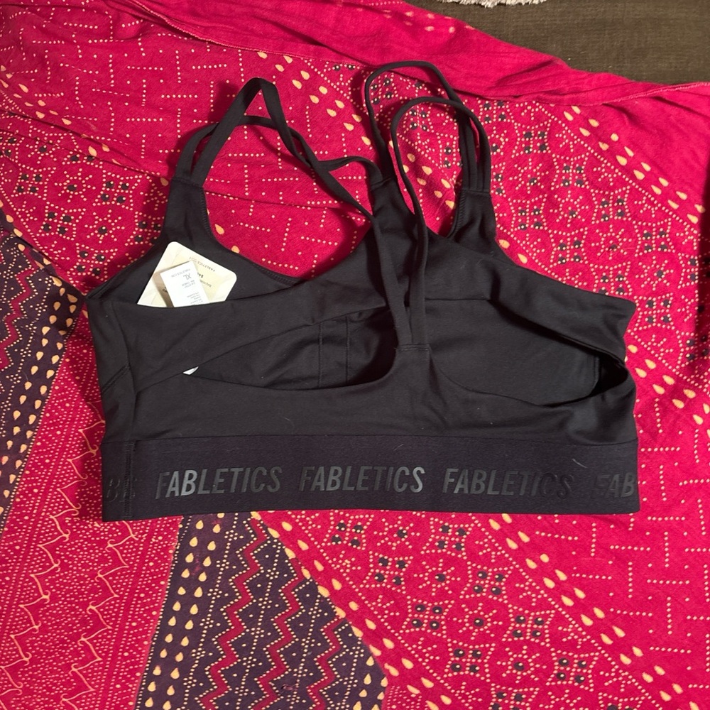 Fabletics Midnight Black Sports Bra